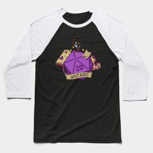 Dnd Wizard D20 dice Baseball T-Shirt